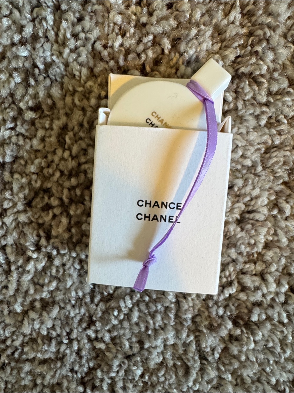 CHANEL Chance Mini with Lilac Ribbon Accent